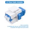 Duogalia 8 Pack LC/UPC Fiber Optic Coupler Keystone Jack Modular for Patch Panels and Wall Plates Fiber Optic Cable Adapter LC Duplex Singlemode view 4