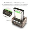 USB 3.0 to SATA IDE Bay Docking Station for 2.5 or 3.5in HDD SSD, Support 20TB, Hot Swap, Offline Clone, Tool Installation (US Plug) view 4
