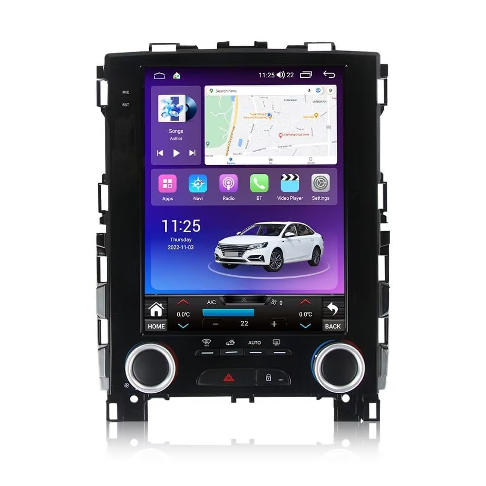 9.7" 4+64GB 8-Core Android 11 Car Radio Stereo for Renault KOLEOS 2017 2018 2019 Vertical Style Upgrade Dash Kit with GPS Navigation Car-Play Android Auto,DSP/RDS/FM/SWC/BT