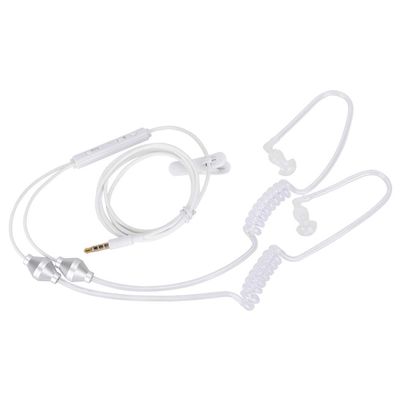 3.5mm Mobile Phone Earphone, Double Spiral Earphone for Mobile Phones, Anti Radiation Air Acoustic Tube Earphone with Sound