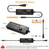 108W Universal Power Supply 9V 12V 14V 15V 16V 18V 19V 20V 24V 30V 36V Adjustable Variable AC/DC Adapter with Voltage Displays, 100V-240V AC to DC 9V~36V Converter 0.5A 1A 1.2A 1.5A 2A 2.5A 3A Max view 3