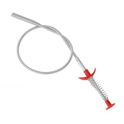 Cabilock 85cm Long Dredging Tool Kitchen Sink Drain Strainer Grip for Easy Hair and Garbage Removal