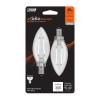 Feit LED Filament B10 E12 (Candelabra) Filament LED Bulb Soft White 40 Watt Equivalence 2 pk view 1