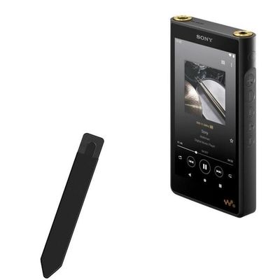 BoxWave Stylus Pouch Compatible with Sony Walkman (NW-WM1AM2) - Stylus PortaPouch, Pen Stylii Holder Carrier Portable Self-Adhesive - Jet Black
