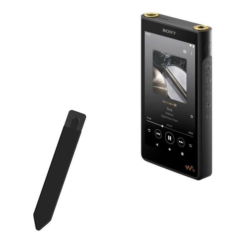 BoxWave Stylus Pouch Compatible with Sony Walkman (NW-WM1AM2) - Stylus PortaPouch, Pen Stylii Holder Carrier Portable Self-Adhesive - Jet Black