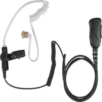 PRYME SPM-1300-M11 Mirage Wired Auxiliary Lapel Mic Surveillance Kit (1-Wire) with Noise Reducing Mic Element and Acoutistic Tube Earphone-for: Motorola TRBO XPR-3300/3500