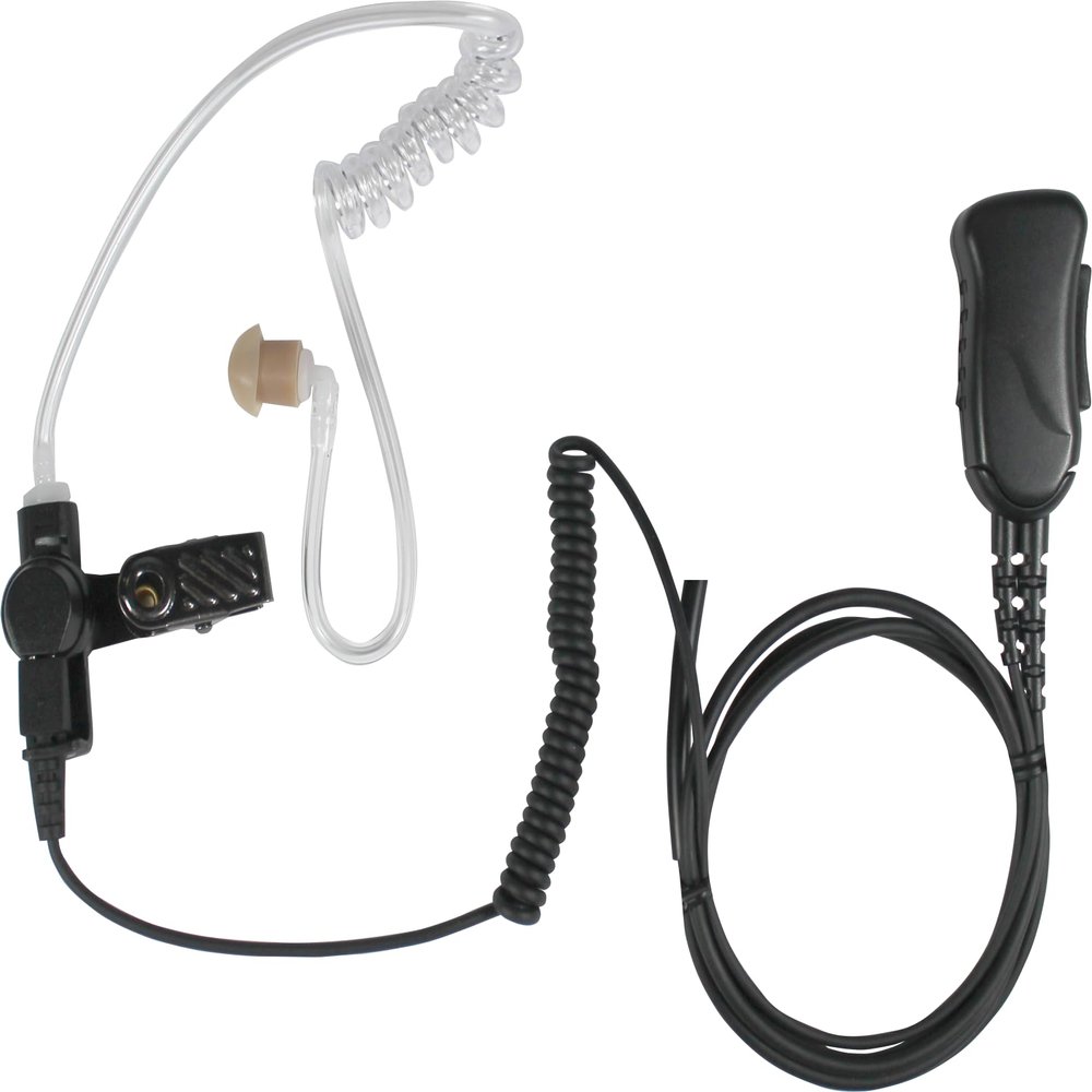 PRYME SPM-1300-M11 Mirage Wired Auxiliary Lapel Mic Surveillance Kit (1-Wire) with Noise Reducing Mic Element and Acoutistic Tube Earphone-for: Motorola TRBO XPR-3300/3500