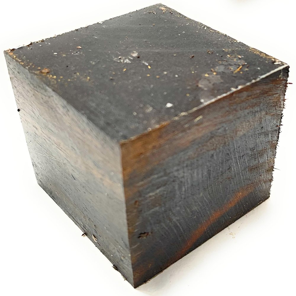 Gabon Ebony Wood 2"x2"x2" Woodturning Bottle Stoppers HiFi Stereo Disks Club Disk for Turntable Speakers