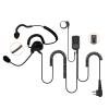 PRYME SPM-1403 Patriot Behind Head Lightweight Headet with Earphone, Noise-Canceling Mic, and Inline PTT Button - Fits: Yaesu and Motorola CLS,CP,GP,HT,MTX,PRO Radios with 2-Pin Side Connector view 1