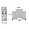 10pcs Photovoltaic DC SPD 2P/3P DC12V 24V 48V 10KA~20KA 20KA~40KA 40KA~60KA Surge Protector Protective Device Lightning Protection (Size : 3P, Color : DC12V 10-20KA) view 3