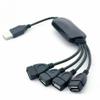 BBAUER 4 Port USB 2.0 High Speed Hub Octopus Splitter 480 Mbps for PC Laptop Notebook view 1
