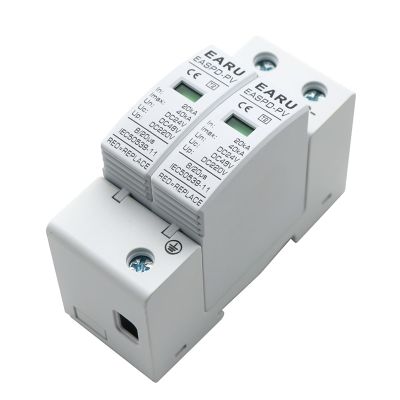 10pcs Photovoltaic DC SPD 2P/3P DC12V 24V 48V 10KA~20KA 20KA~40KA 40KA~60KA Surge Protector Protective Device Lightning Protection (Size : 3P, Color : DC24V 20-40KA)