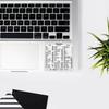 2 Pcs Clear Vinyl Mac Quick Reference Keyboard Shortcuts Stickers, Shortcut Stickers Compatible with MacBook - Illustrator view 3