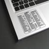 2 Pcs Clear Vinyl Mac Quick Reference Keyboard Shortcuts Stickers, Shortcut Stickers Compatible with MacBook - Audition view 1