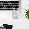 2 Pcs Clear Vinyl Mac Quick Reference Keyboard Shortcuts Stickers, Shortcut Stickers Compatible with MacBook - Audition view 3