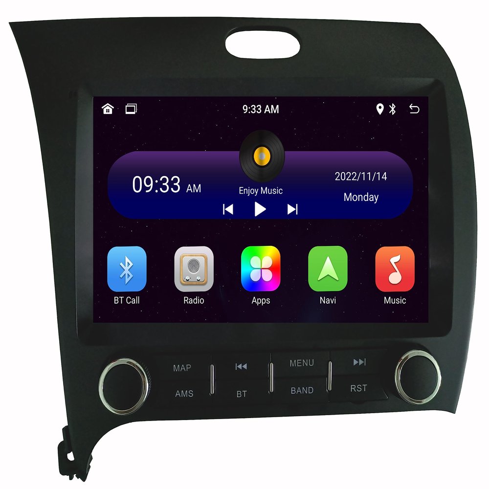 GOJOHO for KIA K3 Cerato Forte Radio 2013-2018 with Built-in DSP Wireless Carplay Android Auto with Free Backup Camera 9" IPS Touch Screen GPS Navigation for Car Stereo Head Unit (2GB RAM+32GB ROM)