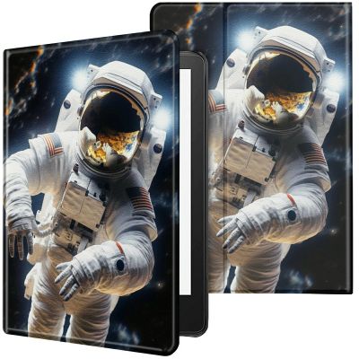 CGFGHHUY Case for 6.8 inch Kindle Paperwhite 11th Generation 2021/Kindle Paperwhite Signature Edition Lightweight Protective Smart Stand Cover with Auto Wake Sleep - Man in Space