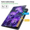 CGFGHHUY Case for All-New Kindle Fire HD 8 & 8 Plus Tablet 12th/10th Generation 2022/2020 Release 8 inch Lightweight Protective Smart Stand Cover with Auto Wake Sleep - Purple Flowers view 3
