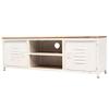 BUKSCYJS TV Display Table, Tv Entertainment Stand, TV Cabinet, Robust and Durable Suitable for Offices, Living Rooms, bedrooms, playrooms 47.2"x11.8"x15.7" White view 1