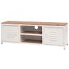 BUKSCYJS TV Display Table, Tv Entertainment Stand, TV Cabinet, Robust and Durable Suitable for Offices, Living Rooms, bedrooms, playrooms 47.2"x11.8"x15.7" White view 2