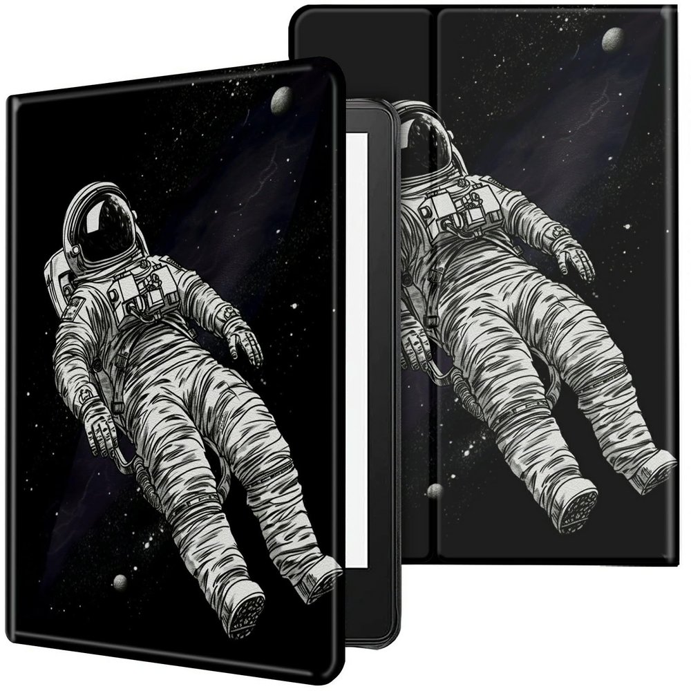 CGFGHHUY Case for 6.8 inch Kindle Paperwhite 11th Generation 2021/Kindle Paperwhite Signature Edition Lightweight Protective Smart Stand Cover with Auto Wake Sleep - Man in Galaxy