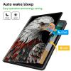 CGFGHHUY Case for 6.8 inch Kindle Paperwhite 11th Generation 2021/Kindle Paperwhite Signature Edition Lightweight Protective Smart Stand Cover with Auto Wake Sleep - Eagle American Flag view 3