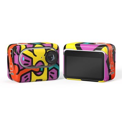 Decorative Stickers for Insta360 GO 3, Personalized Colorful Cool Trendy Sticker Protective Film for GO 3 Sports Camera Protection Accessories (Graffiti)