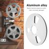 10 Inches Empty Takeup Reel, Aluminum Alloy Open Reel Audio Take Up Reel, with 3 Hole Wind Resistance Holes, for Recording (Silver) view 2