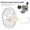 10 Inches Empty Takeup Reel, Aluminum Alloy Open Reel Audio Take Up Reel, with 3 Hole Wind Resistance Holes, for Recording (Silver) view 4