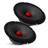 5 CORE 8" Subwoofer Speaker Pair 500W RMS Car Audio Sub Woofer w Aluminum Bullet 4 Ohm Mid Range Deep Bass Replacement Driver - MR 8 BLT R 4oHM 2PCS view 1