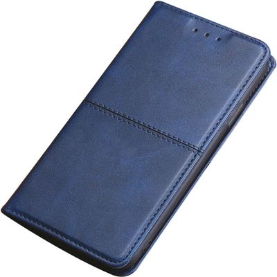 BRART Case for iPhone 14/14 Plus/14 Pro/14 Pro Max,Leather Wallet Flip Folio Case,Kickstand Card Holder Magnetic Buckle Shockproof Protective TPU Inner Shell (Color : Blue, Size : 14 Plus 6.7")