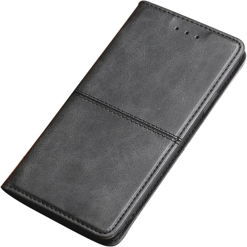 BRART Case for iPhone 14/14 Plus/14 Pro/14 Pro Max,Leather Wallet Flip Folio Case,Kickstand Card Holder Magnetic Buckle Shockproof Protective TPU Inner Shell (Color : Black, Size : 14 Plus 6.7")