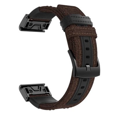 TIOYW 22mm 26mm Quick Fit Strap For Garmin Fenix 7 7X 5 6 5X 6X Pro Plus 3 HR VERTIX 2 Nylon Braided Smartwatch Wrist Band Bracelet (Color : Q, Size : For Vertix 2)