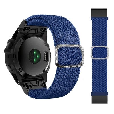 AXPTI 22 26mm Quickfit Watch Strap For Garmin Fenix 7 7X 6 6X Pro 5X 5 Plus 3HR Forerunner 935 945 Braided Solo Loop Nylon Wristbands (Color : N, Size : Forerunner 935 945)
