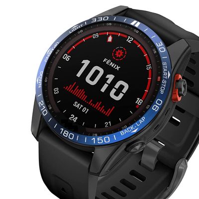 CEKGDB Bezel Ring Metal Case for Garmin Fenix 7 6 6X Pro 5 5Plus 6X Sapphire Bracelet Ring Case Protection Cover Anti-Scratch Protector (Color : B, Size : for Fenix 5-5 Plus)
