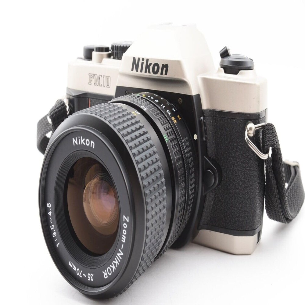 Nikon FM-10 SLR Camera with 35-70mm f/3.5-4.8 Zoom Lens (Renewed)