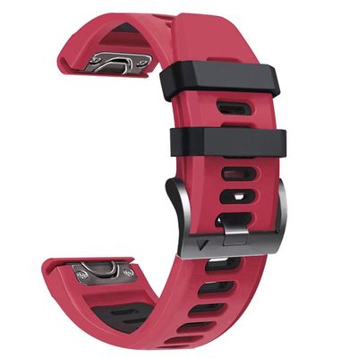 ANZOAT 22 26mm Watchband Replacement Silicone Band For Garmin Fenix 5 5X Plus 6X 6 Pro 7 7X 3 3HR 945 Epix Watch Easyfit Strap Bracelet (Color : F, Size : 22mm Fenix 5 5Plus)