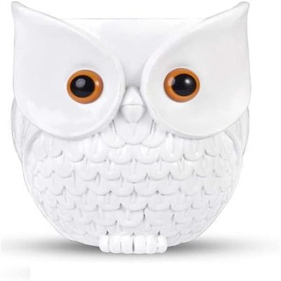 ZahoTse Compatible with Amazon Echo Dot 2nd / 3rd / 4th / 5th / Google Home Mini Owl Holder Desktop Stand Holder Accessories with Integrated Cable Management Speaker Accessories Rack (KS-082)