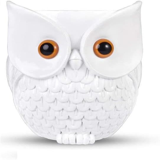 ZahoTse Compatible with Amazon Echo Dot 2nd / 3rd / 4th / 5th / Google Home Mini Owl Holder Desktop Stand Holder Accessories with Integrated Cable Management Speaker Accessories Rack (KS-082)