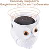 ZahoTse Compatible with Amazon Echo Dot 2nd / 3rd / 4th / 5th / Google Home Mini Owl Holder Desktop Stand Holder Accessories with Integrated Cable Management Speaker Accessories Rack (KS-082) view 2