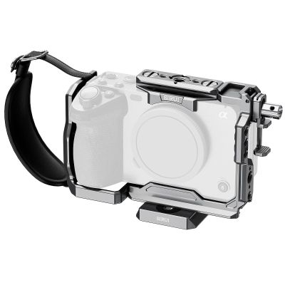 SIRUI Camera Cage for Sony FX 3 FX30 with Wrist Strap Cable Clamp for HDMI NATO Rail, QR Plate for Arca-Swiss, Compatible with Sony XLR Handle and Compatible with DJI RS2 RS3 Gimbal, Grey