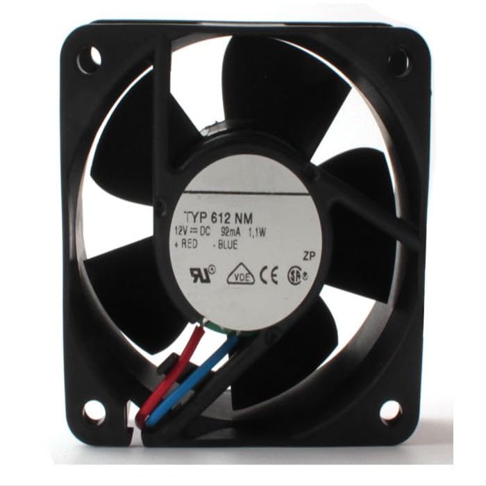 TYP 612NM DC 12V 1.1W 60x60x25mm 2-Wire CPU Chassis Cooling Fan