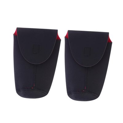 KONTONTY 2pcs Thickened Diving Material Camera Lens Bag Protective Sleeve for Lenses Lens Pouches Drop-resistant Crash Compact Easy to Carry