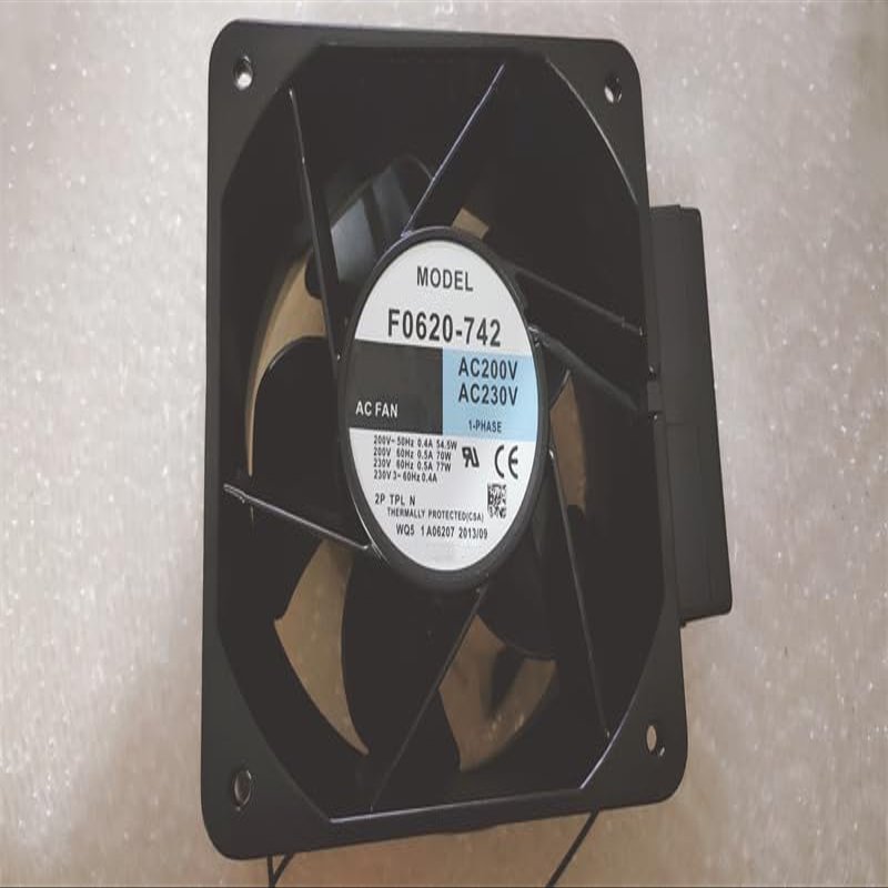 AC200V 0.4/0.5A 54.5/70W or AC230V 0.5A 77W F0620-742 18090 18cm 2-Wire Inverter Cooling Fan