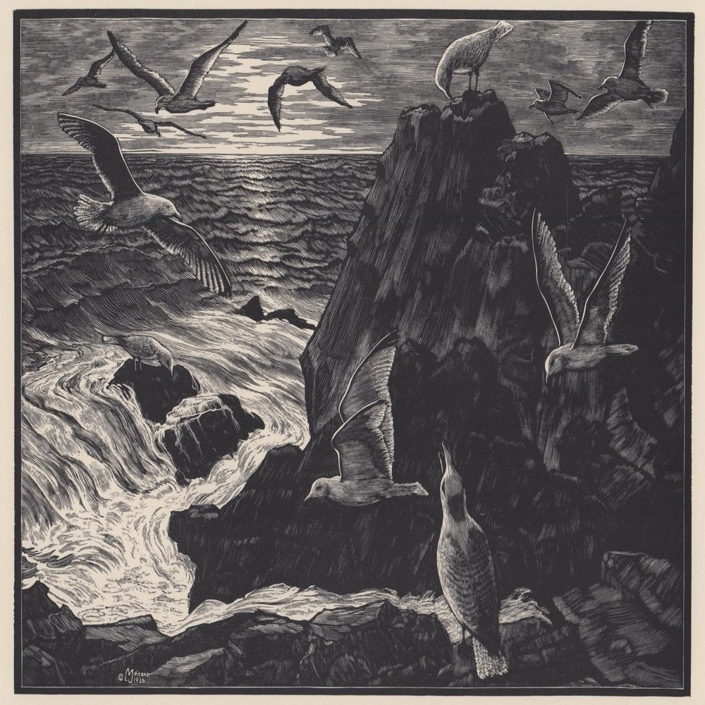 Leo John Meissner : Sea Gulls : 1936 : Archival Quality Art Print