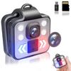 TANGMI Mini Body Camera with Audio and Video Recording, 1080P Portable Video Recorder Outdoor Sports Wireless Wearable Camera, 3 Led Modes Flashlight HeadLamp Waterproof Cam with Time Stamps view 1