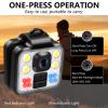 TANGMI Mini Body Camera with Audio and Video Recording, 1080P Portable Video Recorder Outdoor Sports Wireless Wearable Camera, 3 Led Modes Flashlight HeadLamp Waterproof Cam with Time Stamps view 3