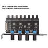PWM Fan Hub, 8 Channel 4 Knob Speed Controller for PC Case VGA Water Cooling System, Reduce Noise Power Consumption view 3