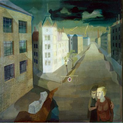 Sheet Lightning over the Suburbs : Hans Grundig : Archival Quality Art Print