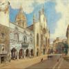 The Piazza del Duomo in Como : Rudolf von Alt : Archival Quality Art Print view 1